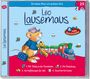 Titel: "Leo Lausemaus", oben: "Die kleine Maus mit großem Herz". Illustrationen von Leo, Teddy, Spielzeugzug. Vier Geschichten.