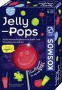 "Jelly-Pops. Stelle Gummibonbons mit Apfel- und Kirschgeschmack her. Inhalt: vegane Fruchtgummi mit und ohne Stiel."
