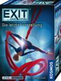 „EXIT Das Spiel: Die letzte Vorstellung“, Level Fortgeschrittene. Luftakrobatin in roten Tüchern vor blauem Hintergrund.