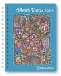 : James Rizzi 2025 - Diary - Buchkalender - Taschenkalender - Kunstkalender - 16,5x21,6, Buch