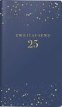 : rido/idé 7016915045 Taschenkalender Modell Taschenplaner int. (2025) "Starry Night"| 2 Seiten = 1 Woche| A6| 144 Seiten| Kunstleder-Einband Trend| flexibel| dunkelblau, Buch