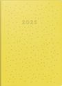 : rido/idé 7018504035 Taschenkalender Modell Technik S (2025) "Dots"| 2 Seiten = 1 Woche| A6| 144 Seiten| Kunstleder-Einband Trend| flexibel| gelb, Buch