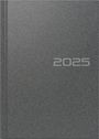 : rido/idé 7026013905 Buchkalender Modell Mentor (2025)| 1 Seite = 1 Tag| A5| 352 Seiten| Kunststoff-Einband Reflection| grau, Buch
