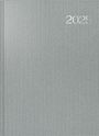 : rido/idé 7027505905 Buchkalender Modell Conform (2025)| 1 Seite = 1 Tag| A4| 384 Seiten| Kunststoff-Einband Visicron metallic| silberfarben, Buch