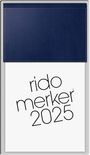 : rido/idé 7035003385 Vormerkbuch Modell Merker (2025)| 1 Seite = 1 Tag| 108 × 201 mm| 736 Seiten| Miradur-Einband| dunkelblau, KAL