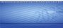 : rido/idé 7036102305 Querterminbuch Modell septant (2025)| 2 Seiten = 1 Woche| 305 × 105 mm| 128 Seiten| PP-Einband| blau, KAL