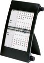 : rido/idé 7038000905 3-Monats-Tischkalender (2025)| 1 Seite = 3 Monate| 90 × 120 mm| schwarz, KAL