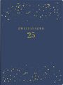 : rido/idé 7013603025 Taschenkalender Young Line Mini (2025) "Starry Night"| 2 Seiten = 1 Woche| A6| 160 Seiten| Kunstleder-Einband| dunkelblau, Buch