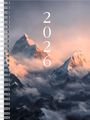 : rido/idé 7021807016 | Buchkalender Mod. Timing 1 2026 "Mountain" | A5, Papier, Buch