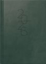 : rido/idé 7026033016 | Buchkalender Mod. Mentor 2026 | A5, Kunstleder, dunkelgrün, Buch