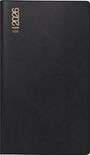 : rido/idé 7040302906 | Taschenkalender Mod. TM 12 2026 | A6, Kunststoff, schwarz, Buch