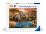 : Ravensburger Puzzle 12000365 Zebras am Wasserloch - 500 Teile Puzzle für Erwachsene und Kinder ab 12 Jahren, Div.