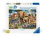 : Ravensburger Puzzle 12001026 - Wilde Tierbabys - 500 Teile Large Pieces, Puzzlespaß mit größeren Puzzleteilen für die ganze Familie, SPL