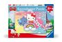 : Ravensburger Kinderpuzzle 12001034 - Die besten Freunde - 2x24 Teile Hello Kitty Puzzle für Kinder ab 4 Jahren, Div.