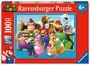 : Ravensburger Kinderpuzzle 12001074 - Los geht's! - 100 Teile XXL Super Mario Puzzle für Kinder ab 6 Jahren, Div.