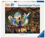 500 Teile, Ravensburger Puzzle. Eine Künstlerin malt in einem gemütlichen Raum ein magisches Vogelbild.