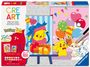 „CRE ART, Malen nach Zahlen, Pokémon, 7+, 2 in 1 Multi-Pack.“ Pikachu mit Geschenken, Ballons, Pokéball. Farbtöpfe.