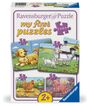 : Ravensburger Kinderpuzzle - 12004041 Kleine Bauernhoftiere - my first puzzle mit 2,4,6,8 Teilen - Puzzle für Kinder ab 2 Jahren, Div.