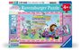 : Ravensburger Kinderpuzzle - 12004112 Gabby's Dollhouse - Puzzle für Kinder ab 4 Jahren, mit 2x24 Teilen, Div.