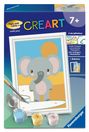 : CreArt, Malen nach Zahlen Kinder - Süßer Elefant, SPL