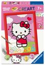 : Ravensburger CreArt - Malen nach Zahlen 12023107 - Fröhliche Hello Kitty - Kinder ab 7 Jahren, SPL