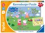 Ravensburger tiptoi Puzzle 00163 Puzzle für kleine Entdecker: Peppa Pig, Kinderpuzzle für Kinder ab 4 Jahren, für 1 Spieler, SPL