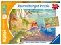 : Ravensburger tiptoi Puzzle 00198 Puzzle für kleine Entdecker: Dinosaurier, Kinderpuzzle ab 3 Jahren, für 1 Spieler, SPL