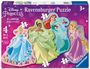 : Ravensburger Kinderpuzzle 03082 - Liebe das Leben! - 4 konturgeformte Puzzles mit 10, 12, 14 und 16 großen, stabilen Puzzleteilen, für kleine Disney-Fans ab 3 Jahren, SPL