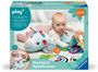 : Ravensburger 4866 Play+ Nashorn Spielkissen (für die Bauchlage), 4-teiliges Set, Tummy Time Spielzeug, Kuscheltier trainiert die Bauchlage, für Babys ab 0 Monaten, SPL