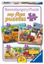 : Ravensburger Kinderpuzzle - 05717 Tiere auf der Baustelle - 2,4,6,8 Teile my first puzzle für Kinder ab 2 Jahren, Div.