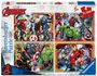: Ravensburger Kinderpuzzle 07079 - Die mächtigen Avengers - 4x 100 Teile Puzzle in einer Box, für Puzzle-Freunde und Fans der Avengers ab 5 Jahren, SPL