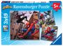 : Ravensburger Kinderpuzzle 08025 - Spider-Man beschützt die Stadt - 3x49 Teile Spider-Man Puzzle für Kinder ab 5 Jahren, SPL
