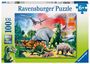 Unter Dinosauriern. Puzzle 100 Teile XXL, SPL