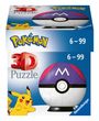 Ravensburger 3D Puzzle 11564 - Puzzle-Ball Pokémon Pokéballs - Meisterball - [EN] Master Ball - für große und kleine Pokémon Fans ab 6 Jahren, SPL