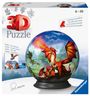 : Ravensburger 3D Puzzle 11565 - Puzzle-Ball Mystische Drachen - Puzzeln in drei Dimensionen nach Motiv oder Zahlen - für Erwachsene und Kinder ab 6 Jahren, Div.