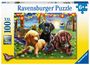 : Ravensburger Kinderpuzzle - 12886 Hunde Picknick - Tier-Puzzle für Kinder ab 6 Jahren, mit 100 Teilen im XXL-Format, SPL