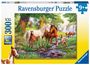 : Ravensburger Kinderpuzzle - 12904 Wildpferde am Fluss - Pferde-Puzzle für Kinder ab 9 Jahren, mit 300 Teilen im XXL-Format, SPL