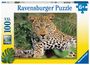 : Ravensburger Kinderpuzzle - 13345 Vio die Leopardin - 100 Teile Puzzle für Kinder ab 6 Jahren, Div.