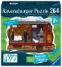 : Ravensburger Puzzle X Crime Kids - Das verlorene Feuer - 264 Teile Puzzle-Krimispiel für 1- 4 junge Detektive ab 9 Jahren, SPL