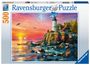 : Ravensburger Puzzle 16581 - Leuchtturm am Abend - 500 Teile Puzzle für Erwachsene und Kinder ab 12 Jahren, SPL