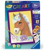 : CreArt, Malen nach Zahlen Kinder - Pferd mit Blumen, SPL