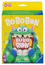 "BOBO BON" in großen Buchstaben, darauf ein buntes Monster mit großen Augen und Zähnen. Geeignet für 5+ Jahre, 2-4 Spieler.
