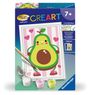 : CreArt, Malen nach Zahlen Kinder - Avocado, SPL