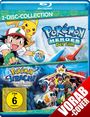 „Pokémon Heroes Der Film“ und „Pokémon Jirachi Wishmaker“. FSK ab 6. Ash, Pikachu und andere Pokémon auf dem Bild.