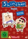 "Shinchan", "Die Serie", "DIGITAL REMASTERED", "Volume 14", "FSK ab 12". Shinchan malt wütendes Gesicht.