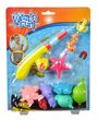 "Water Fun", "39cm", "Automatic". Buntes Angelspielzeug mit Angelrute, Seestern und Meerestieren in Blisterverpackung.
