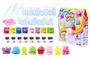 Jelly Gelz-Set für Kinder ab 6 Jahren. Enthält Formen, bunte Gelz und fertige Figuren, um 8 Charaktere zu erstellen.