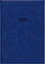 : Buchkalender blau 2025 - Bürokalender 14,5x21 cm - 1 Tag auf 1 Seite - wattierter Kunststoffeinband - Stundeneinteilung 7 - 19 Uhr - 876-0015, Buch