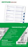 : Kalender-Ersatzeinlage 2025 - für den Taschenplaner Typ 530 - 8,8x15,2 cm - 1 Monat auf 2 Seiten - Registerschnitt - separates Adressheft - Notizheft - 530-6198, KAL