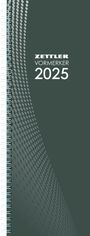 : Zettler - Vormerkbuch 2025, 10,5x29,7cm, Taschenkalender mit 112 Seiten, 1 Woche auf 2 Seiten, Tages-, und Wochenzählung, Zweimonatsübersicht, Drahtkammbindung und deutsches Kalendarium, KAL